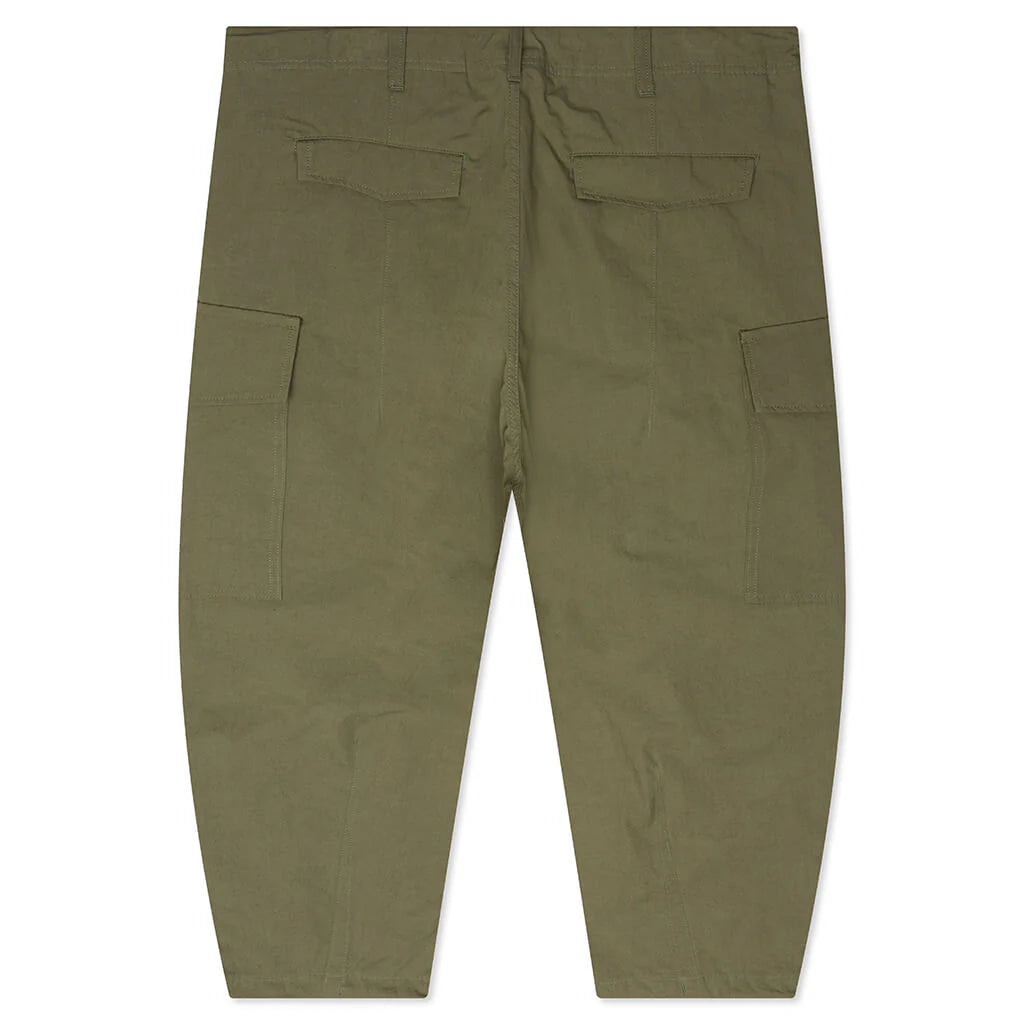 Compact Cotton Cargo Pants Khaki