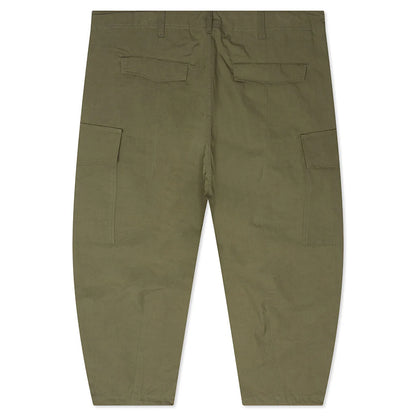 Compact Cotton Cargo Pants Khaki