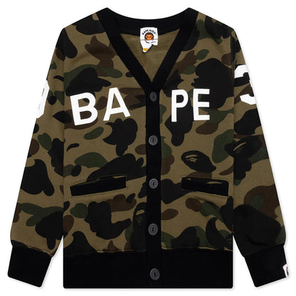 Kids 1st Camo Sweat Cardigan Green