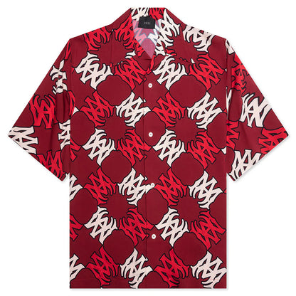 MA Quad Bowling Shirt Deep Red