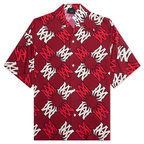 MA Quad Bowling Shirt Deep Red