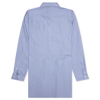 Striped L S Shirt Blue