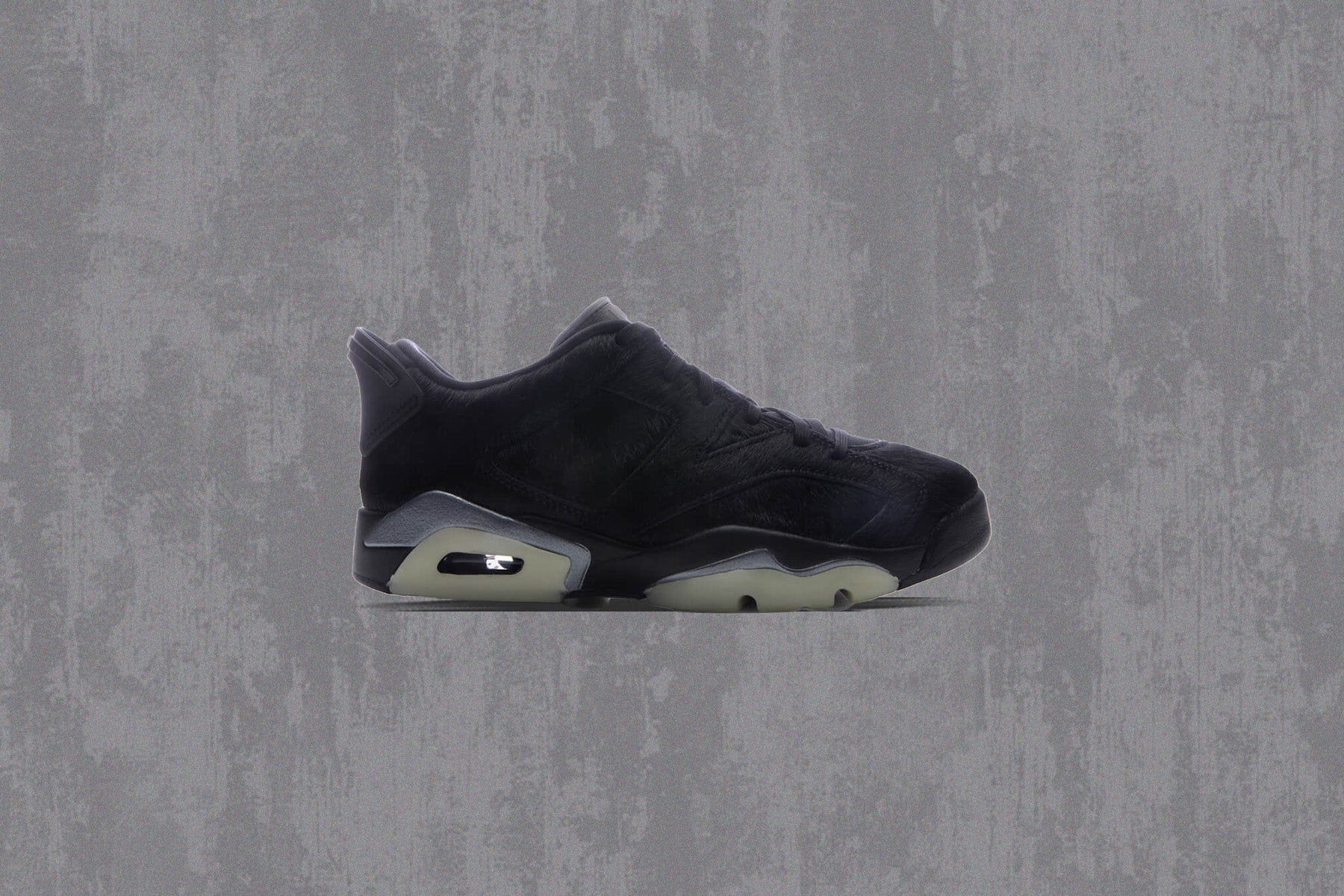 Womens Air Jordan 6 Retro Low Blackout Triple Black