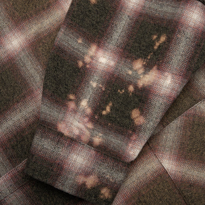 Patchwork Flannel Burgundy Green