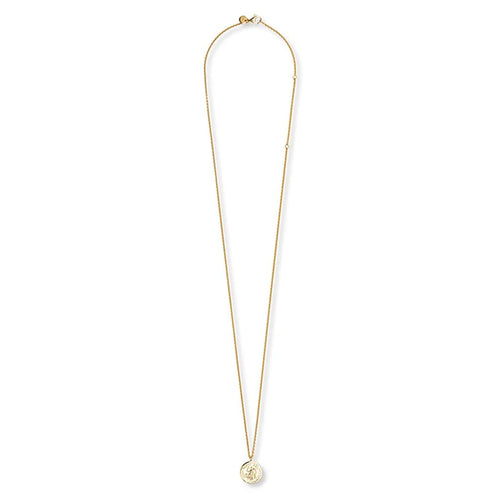 Coin Pendant Angel Gold 925 Sterling Silver