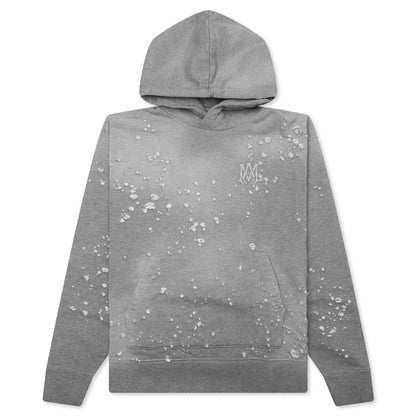 Ma Shotgun Embroidered Hoodie Grey