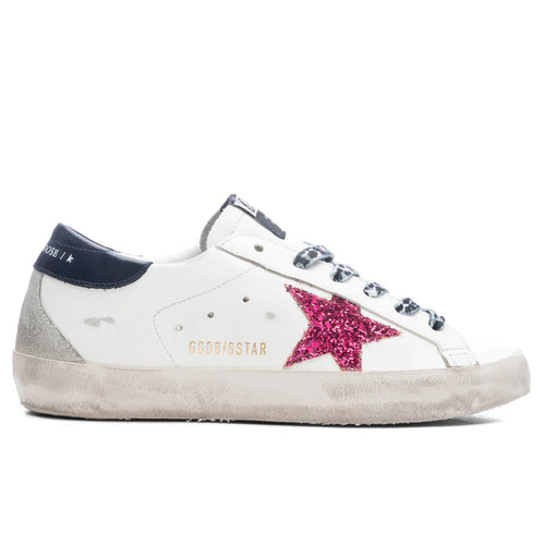 Womens Super Star Sneaker White Fucsia Blue