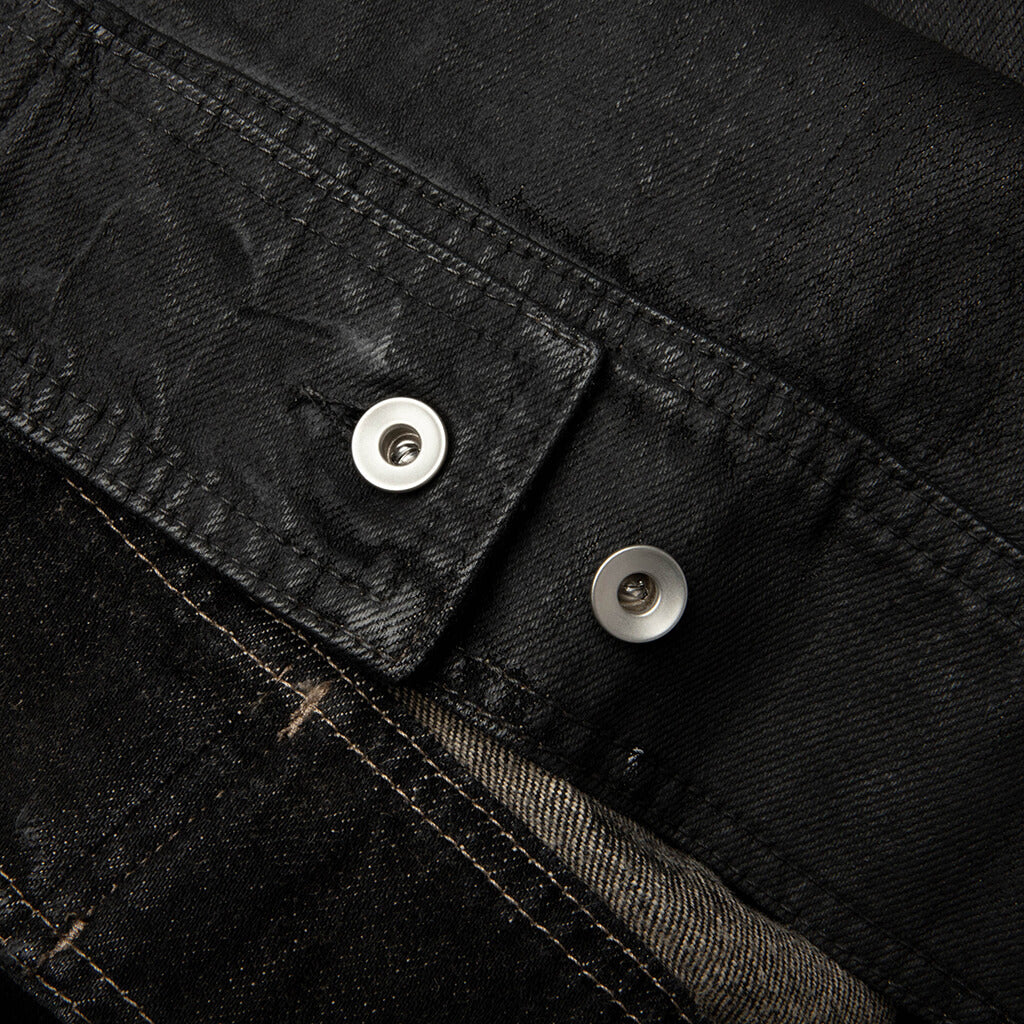 Jumbo Worker Denim Jacket Dust Black Cream