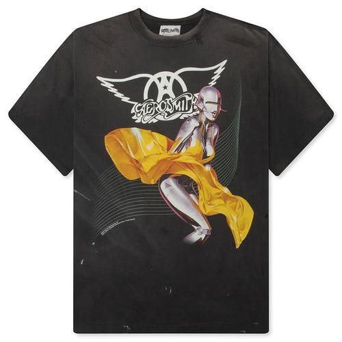 Saint M6 x Aerosmith S S T Shirt Black