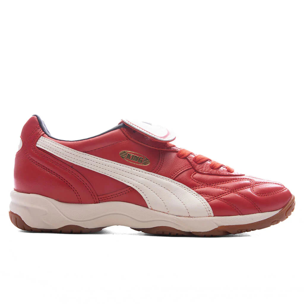 King Indoor Red Fire Frosted Ivory