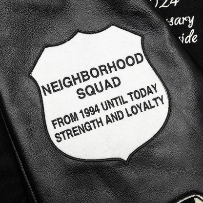 Stadium Jacket Black White