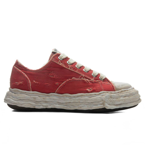 Peterson 23 Low OG Sole Ripped Over Dyed Canvas Red