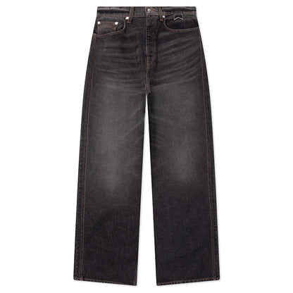 Wide Leg Traxedo Denim Pants Agoura Black