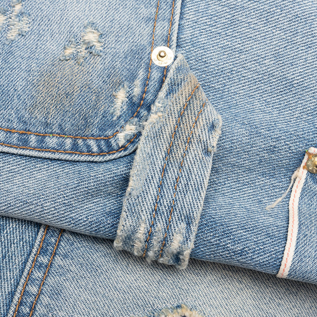 Mason Double Knee Selvage Denim Trouser Indigo