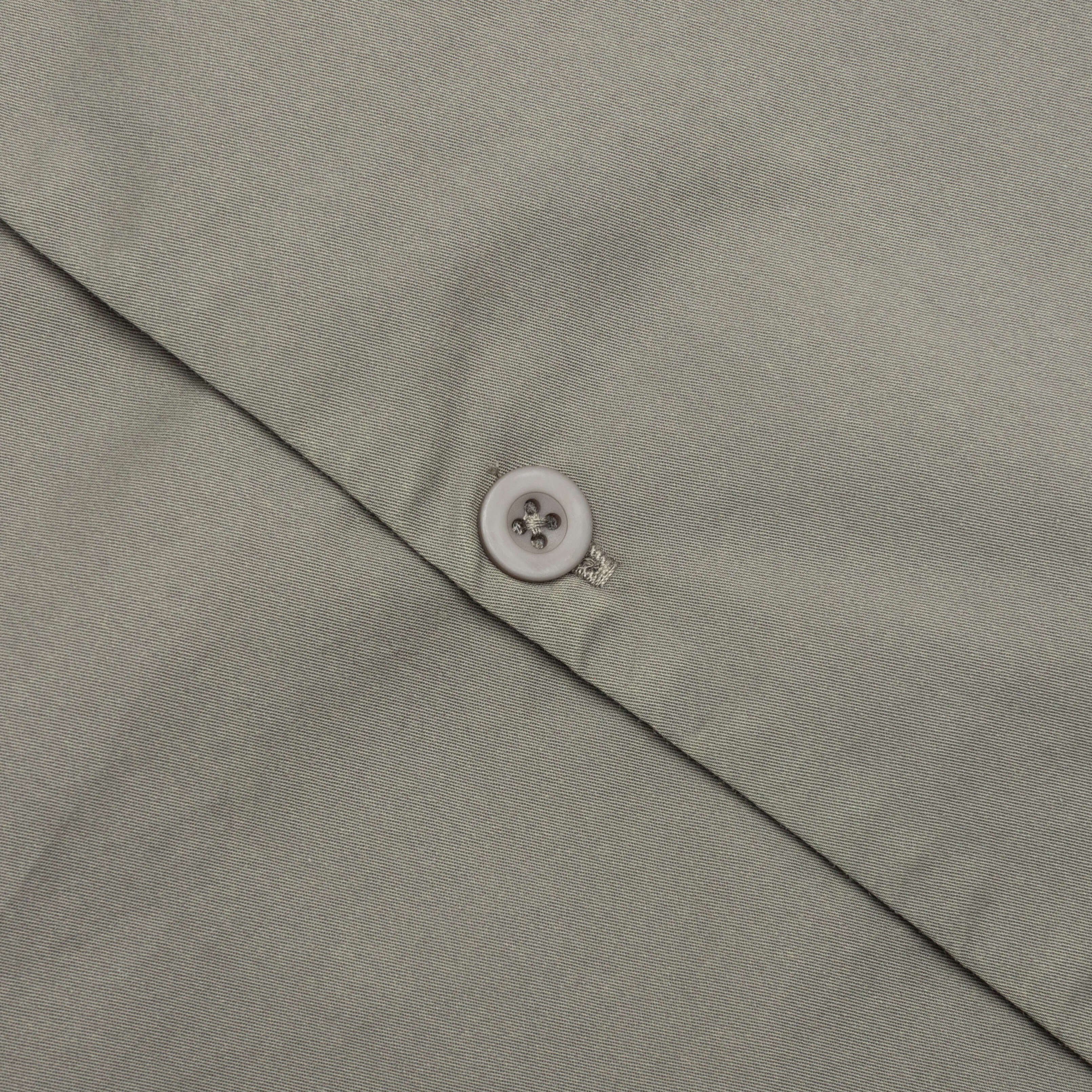 Script Camp Collar Shirt Washed Khaki