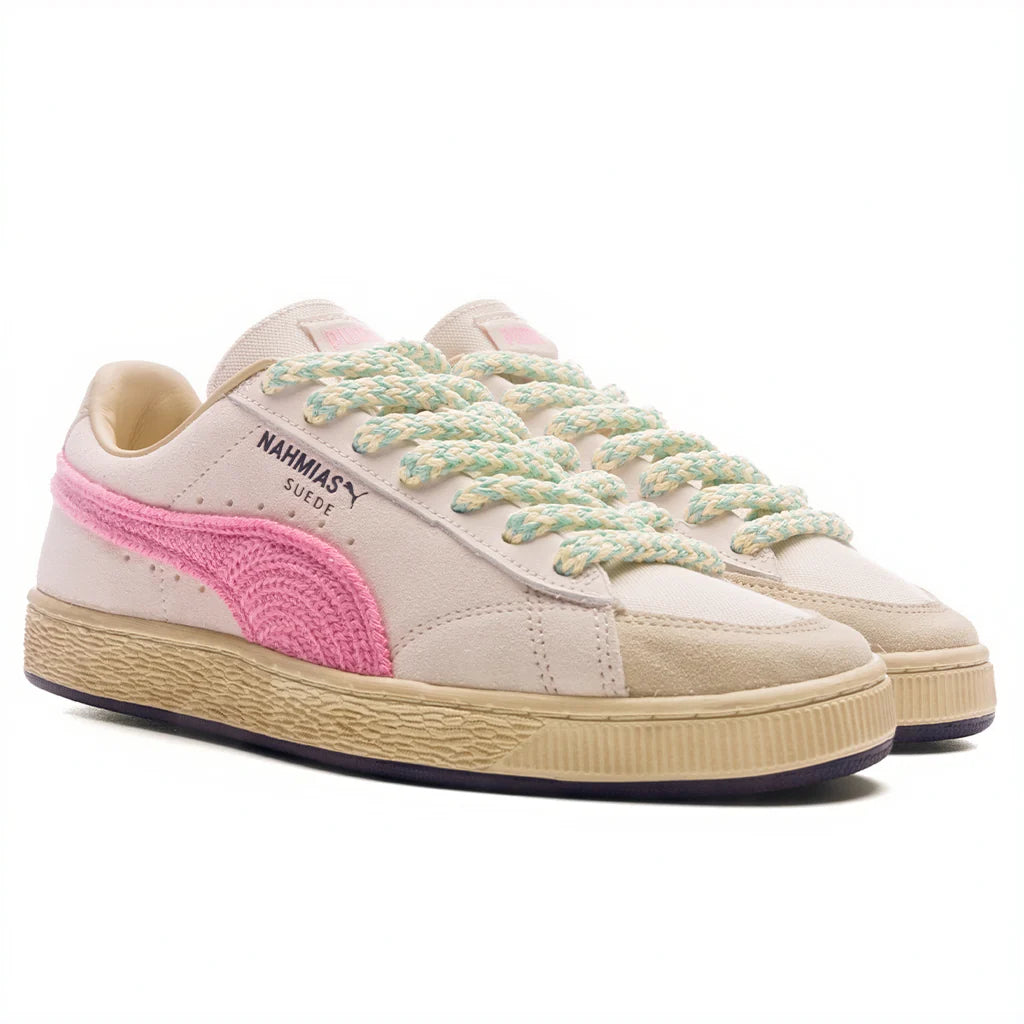 PUMA x Nahmias Suede Crochet Jasmine Flower Pink Pixel Canvas