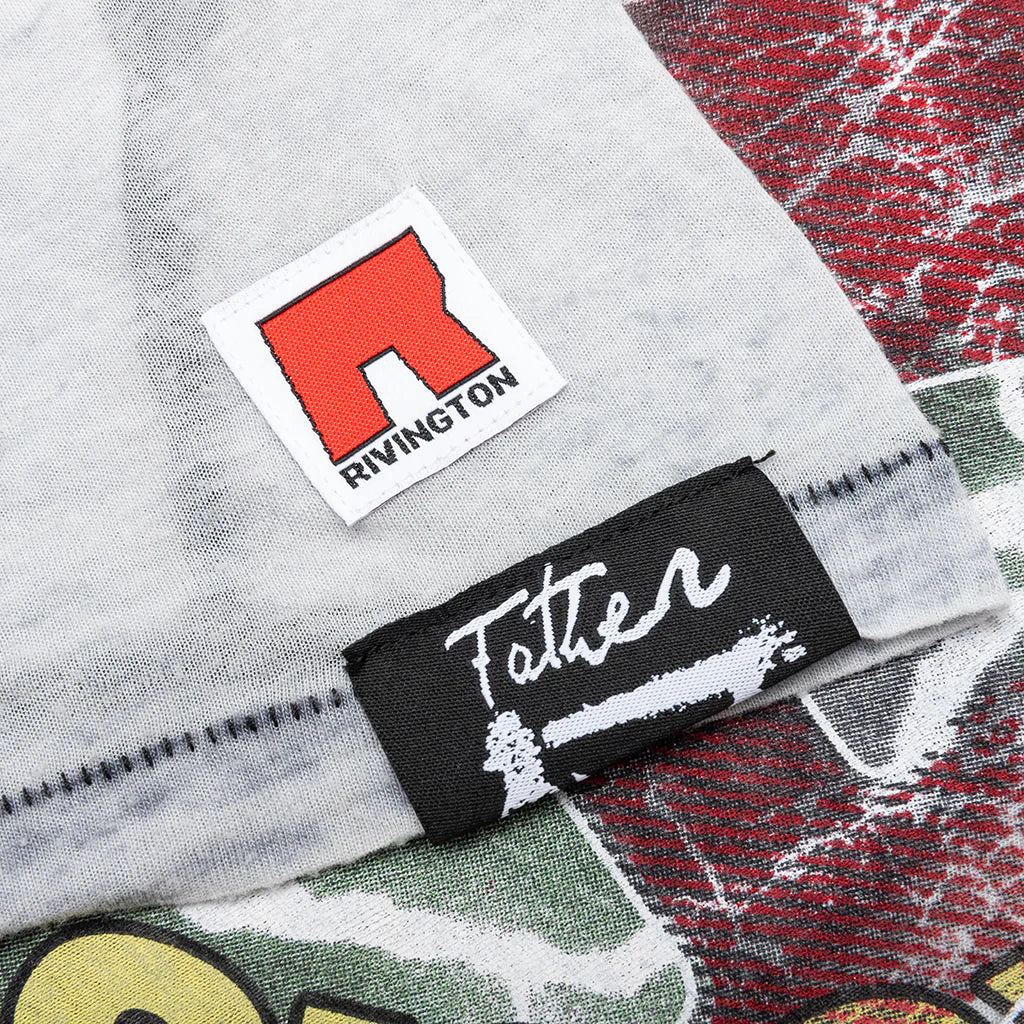 Founding Narrative Tee Blue Burnout