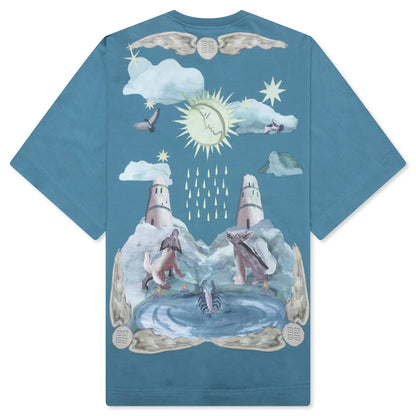 Sun Stars T Shirt Steel Blue
