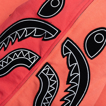 Shark Full Zip Hoodie Korea Orange