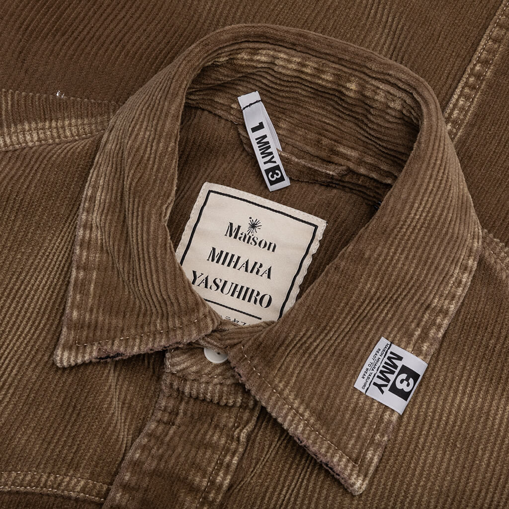 Aged Corduroy Shirt Brown