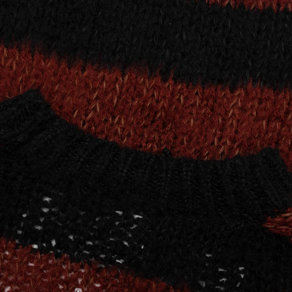 Striped Sweater Black Brown