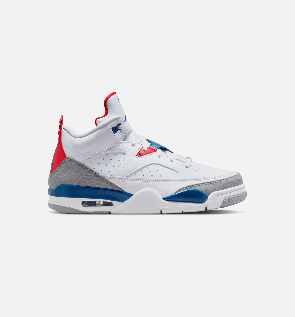 Son of Mars Low Mens Lifestyle Shoe White Varsity Red Light Smoke Grey True Blue