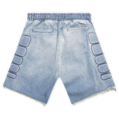 Denim Moto Short Blue Denim