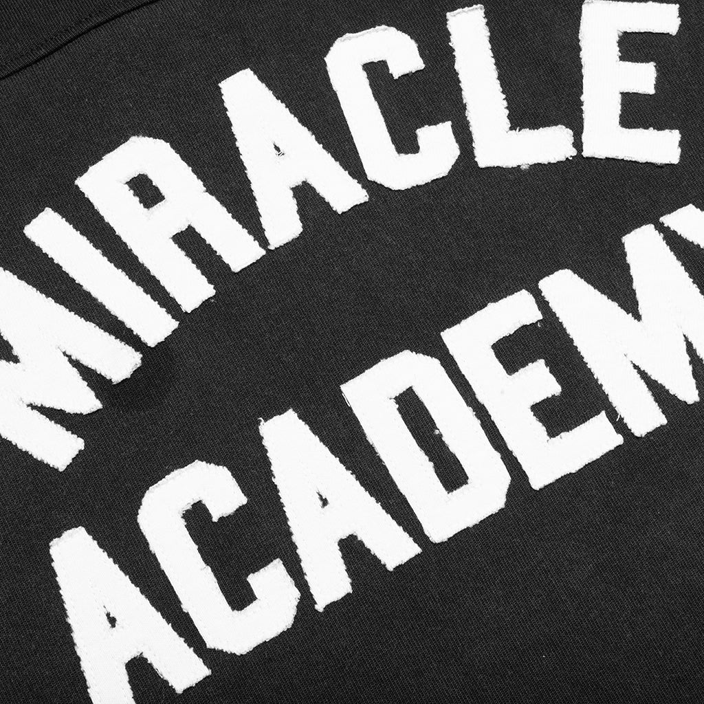 Miracle Academy Varsity L S Shirt Sunfade Black