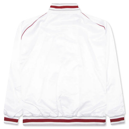 1952 Shiny Raglan Bomber Jacket White