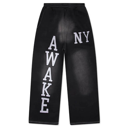 Collegiate Open Hem Sweatpant Black