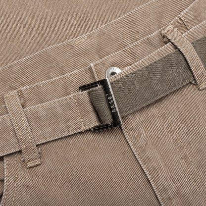 Belted Jeans Beige