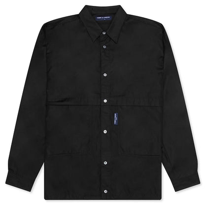 Drawstring L S Shirt Black