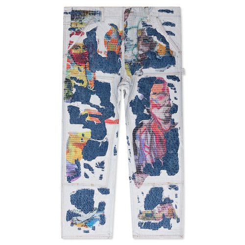 Boro Stitched Double Knee Pant Multi