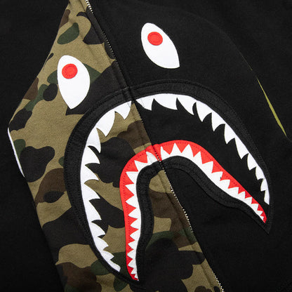 Shark Full Zip Hoodie Black