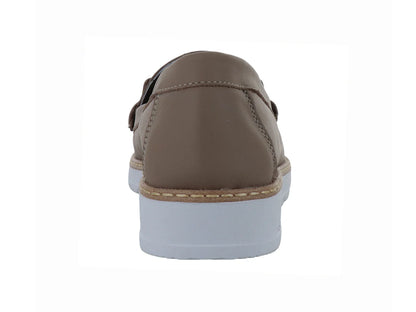 Zapatos Mocasines Luna Rosa Color Cajeta para Mujer