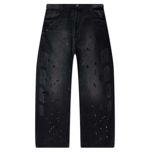 Baggy Moto Pant Washed Black