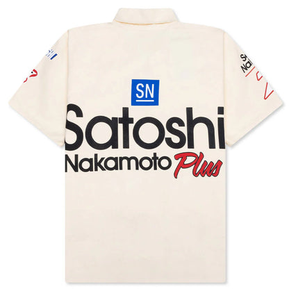 Satoshi Mechanic Half Zip Vintage Cream