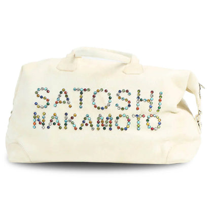 Studded Weekender Bag White