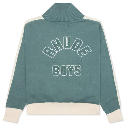 RB Knit Track Jacket Ivory Spa