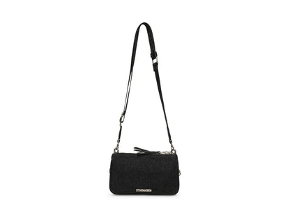 Bolsa Steve Madden Barra Negro y Plata para Mujer