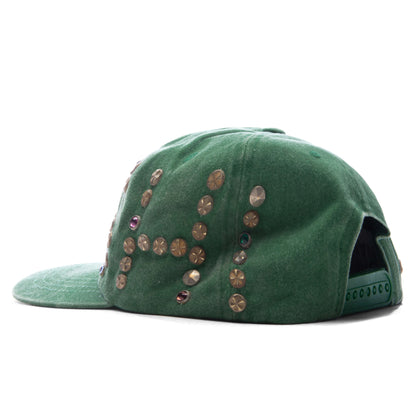 Studded Wrap Around Hat Green