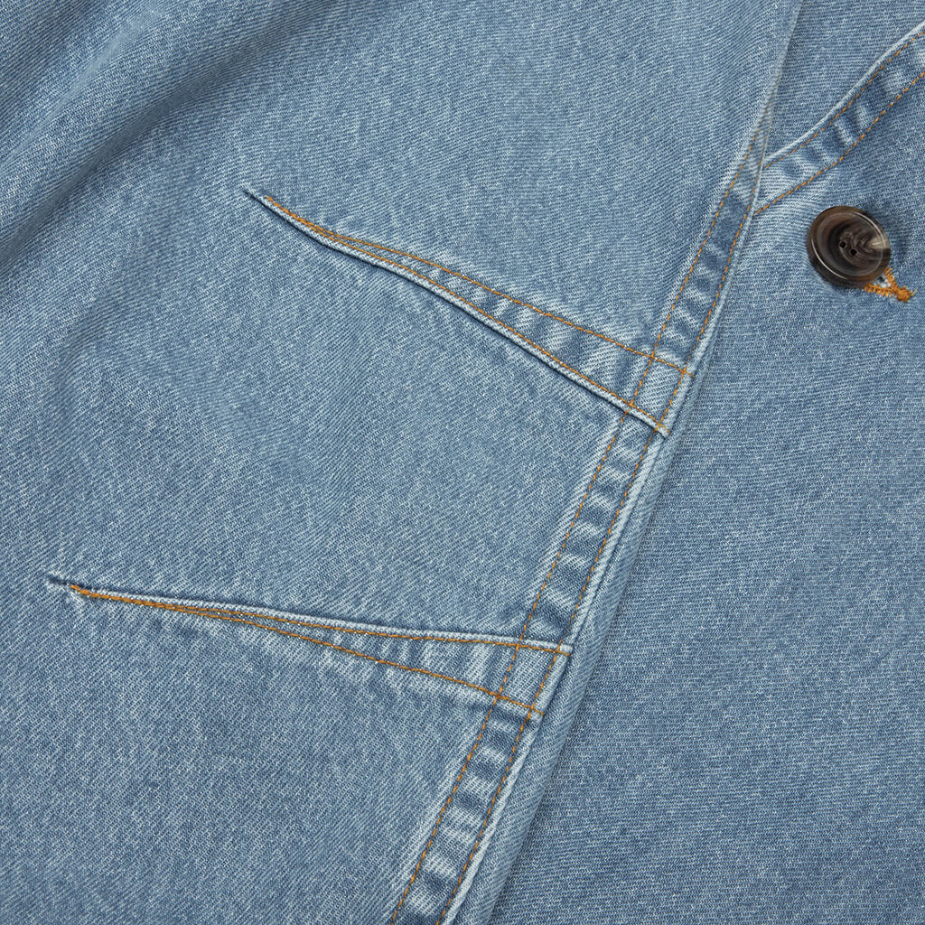 Robinson Washed Denim MW Coat Light Blue