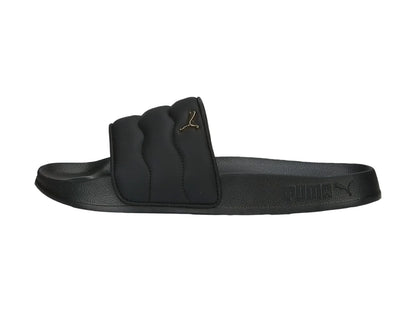 Sandalias PUMA Leadcat 20 Puffy Negro y Dorado para Mujer
