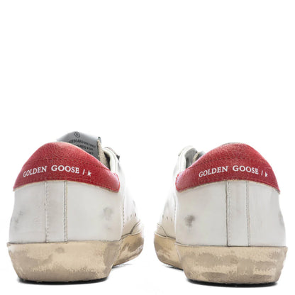 Super Star Sneakers White Taupe Red