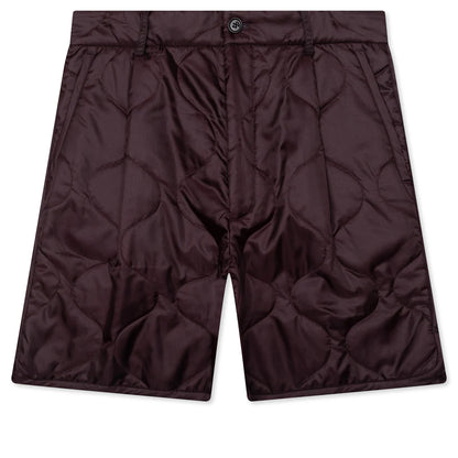 Pleaded Padded Shorts Auburn