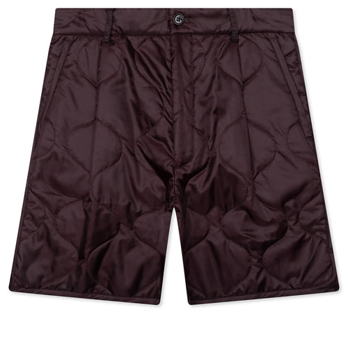 Pleaded Padded Shorts Auburn
