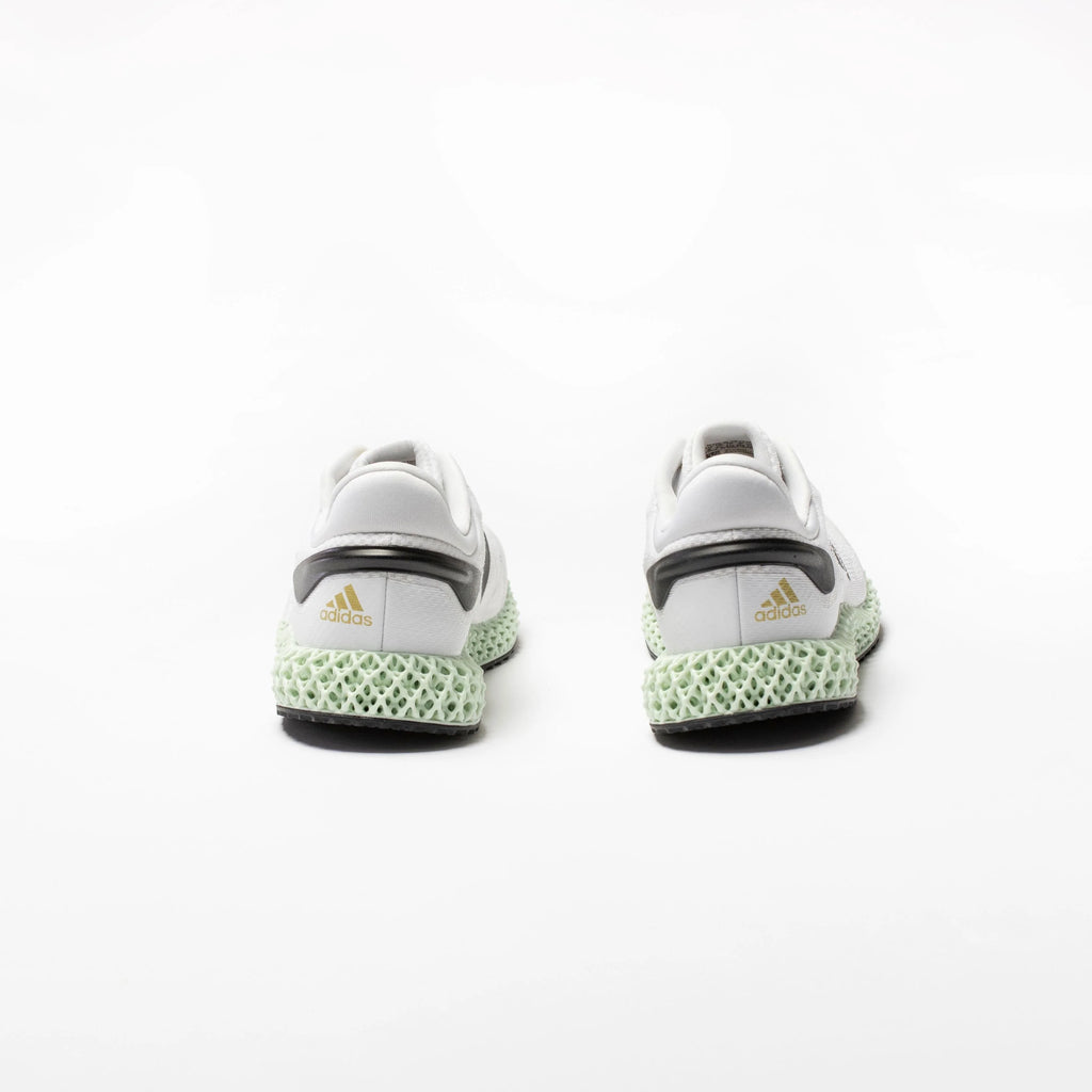 4D Run 10 Mens Running Shoe White Black Gold Metallic Mint