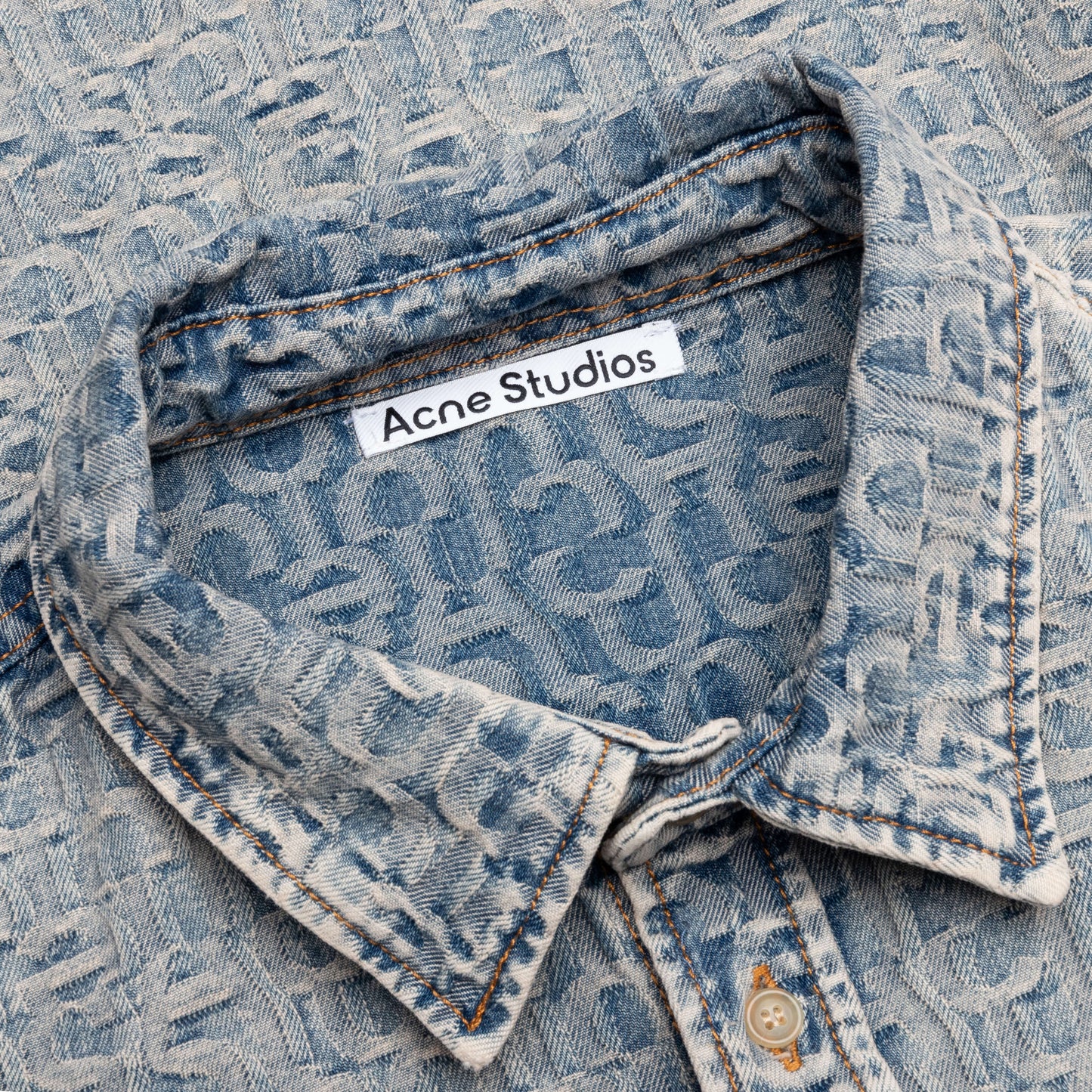 Monogram Shirt Blue Beige
