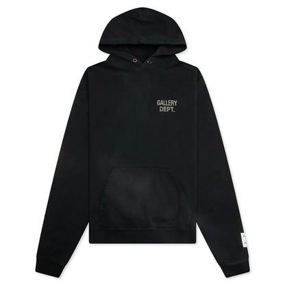 90s GD Logo Hoodie Vintage Black