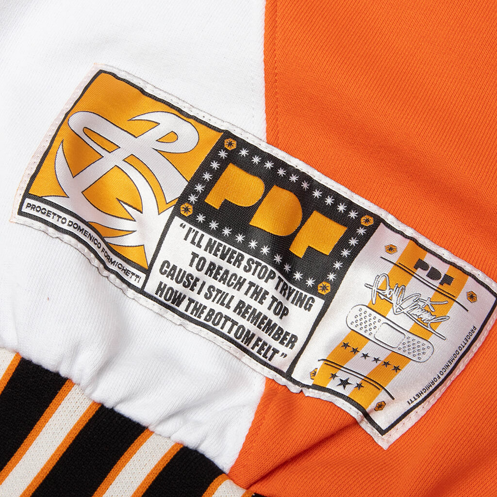 Crew Neck A Orange Black White